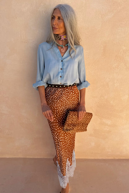 Ice Blue Miley Multi-Wear Shirt | Never Fully Dressed Quality