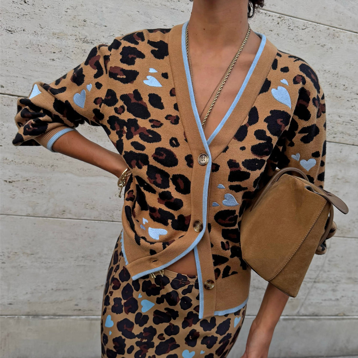 Heart Leopard Cardigan | Never Fully Dressed Great Value