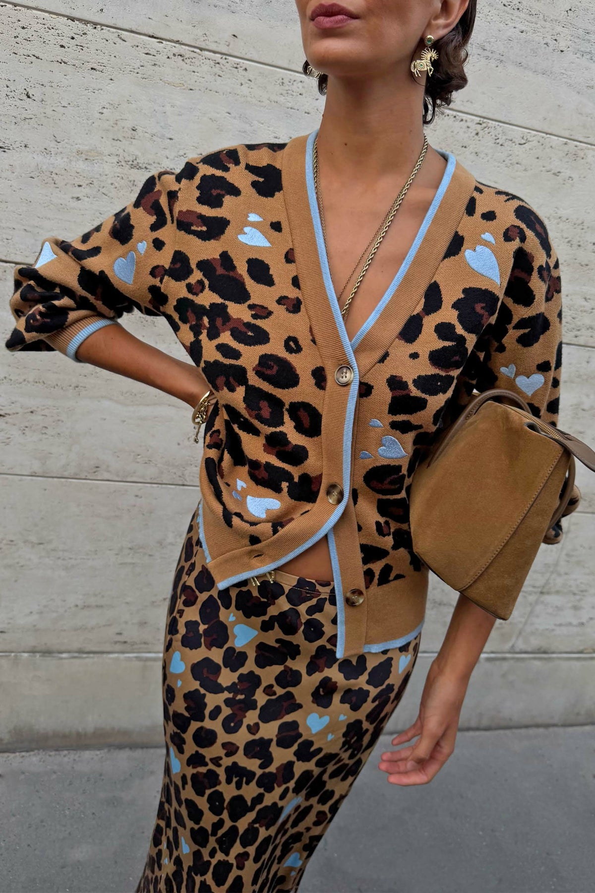 Heart Leopard Cardigan | Never Fully Dressed Great Value