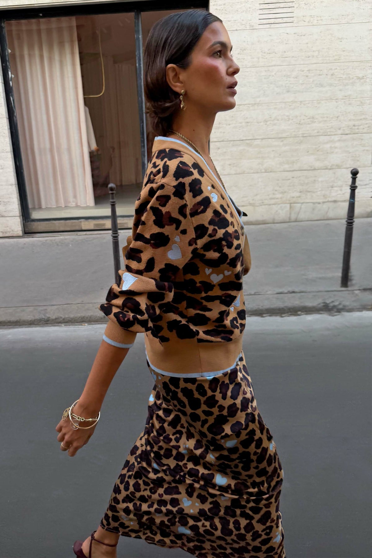 Heart Leopard Cardigan | Never Fully Dressed Great Value