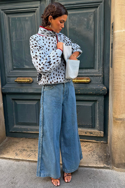 Braided Jeans - High Rise Wide Leg Denim | Never Fully Dressed New