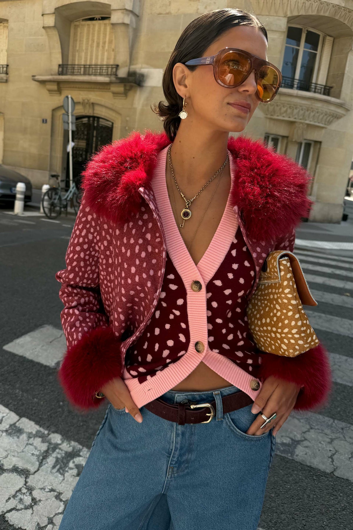 Burgundy Deer Jacket | Never Fully Dressed Customer Favorite