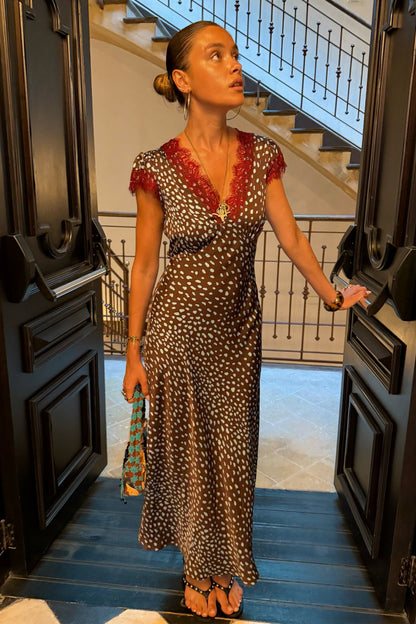 Chocolate Deer Olivia Dress | Never Fully Dressed Premium