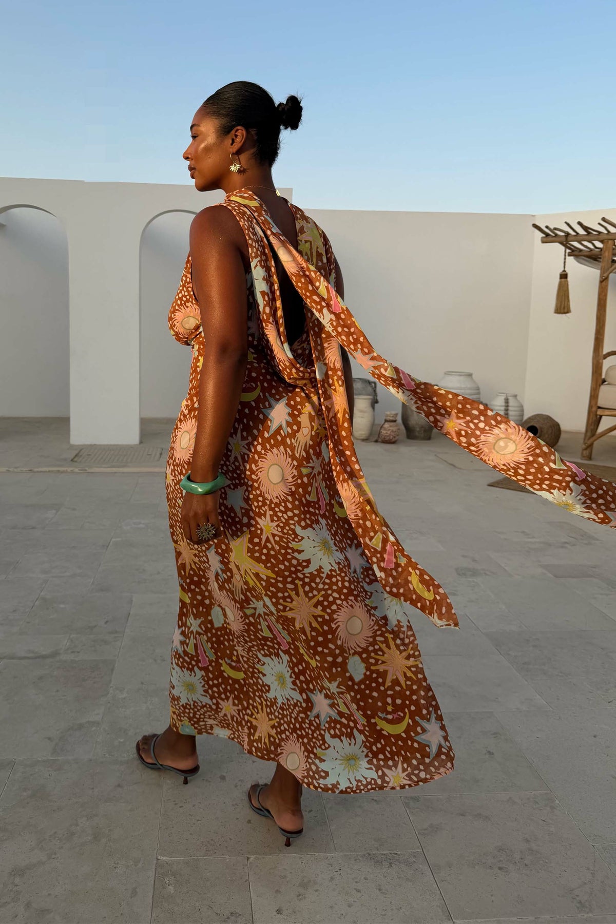 Star Deer Sophie Dress, Multi-wear Detachable Scarf - Never Fully Dressed | Never Fully Dressed Sale