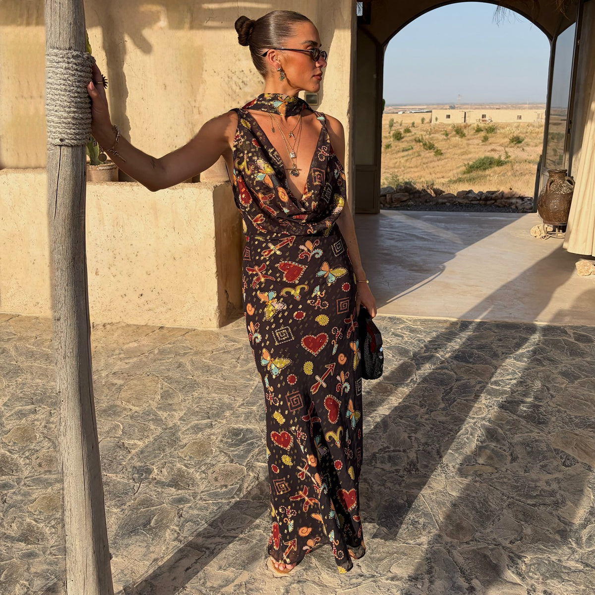 Black Astra Sophie Midi Dress | Never Fully Dressed Exclusive