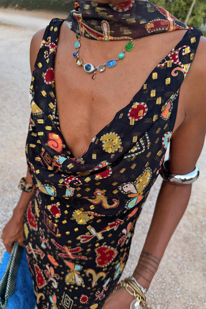 Black Astra Sophie Midi Dress | Never Fully Dressed Exclusive