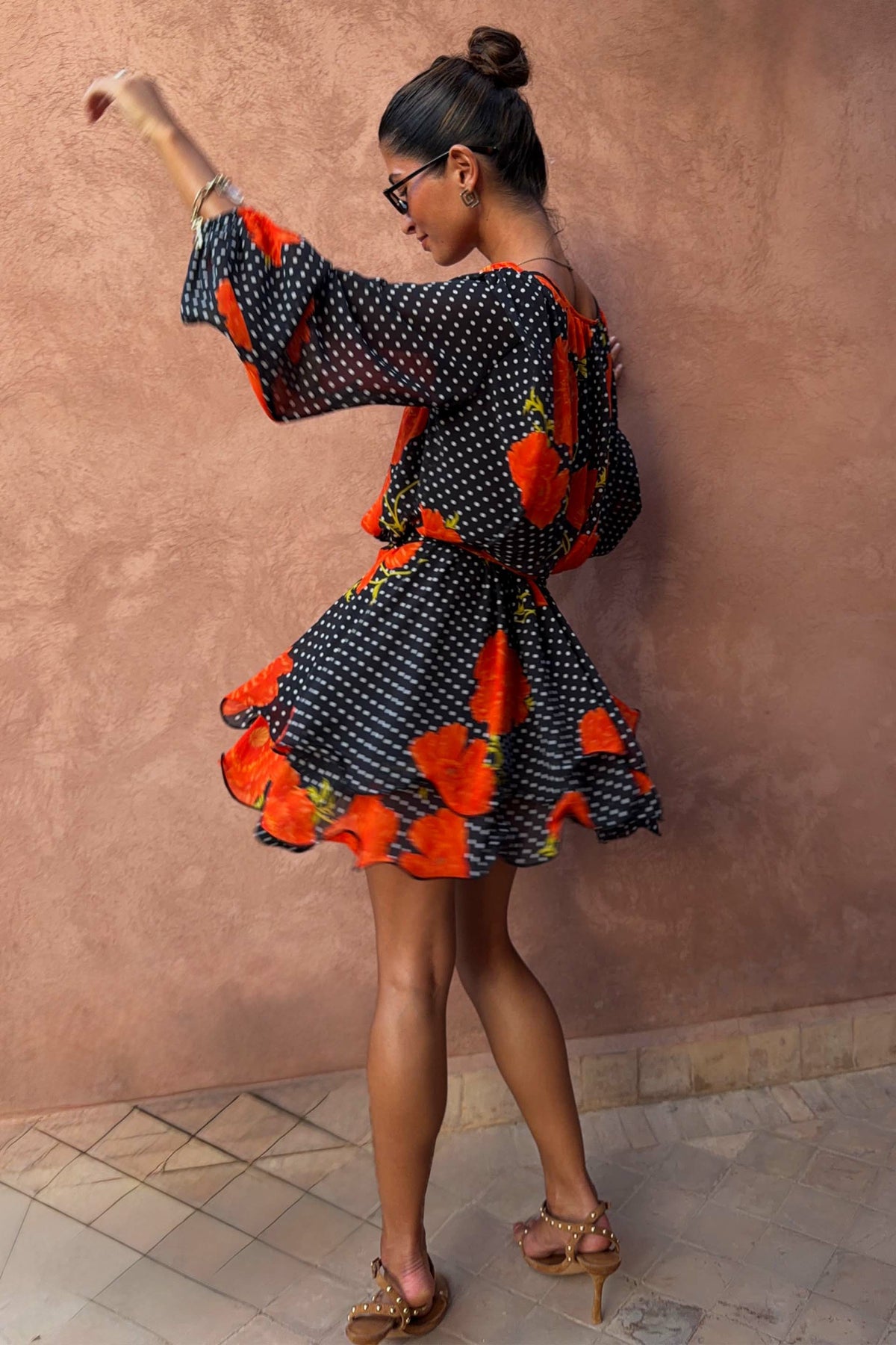 Black Poppy Ella Mini Dress | Never Fully Dressed Smart Buy