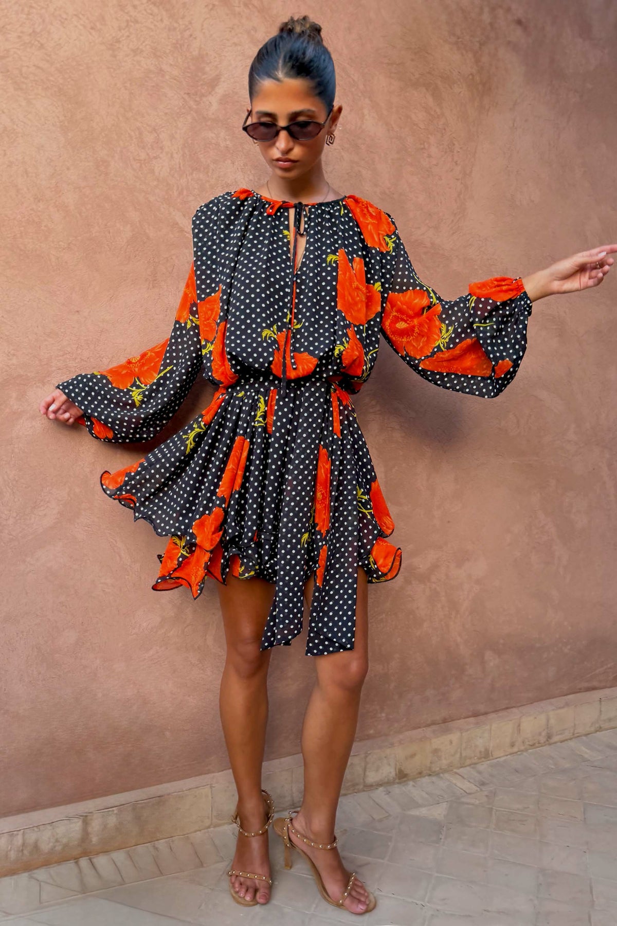 Black Poppy Ella Mini Dress | Never Fully Dressed Smart Buy