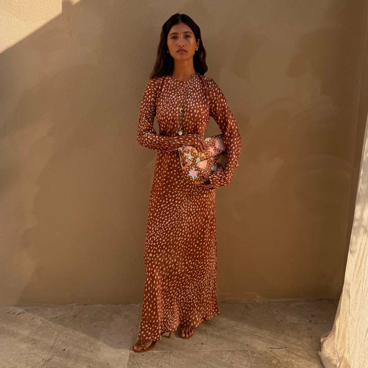 Deer Soho Print Dress - Wedding Guest | Never Fully Dressed Signature
