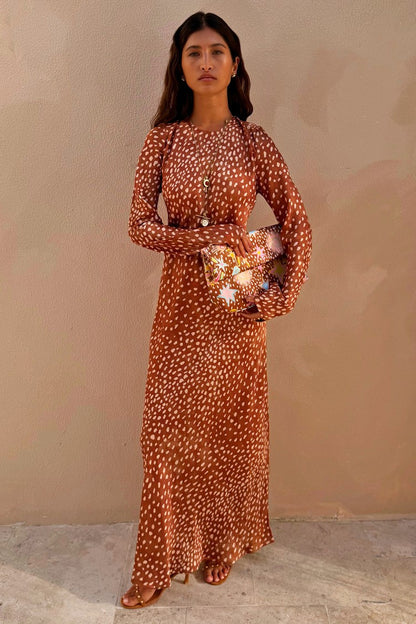 Deer Soho Print Dress - Wedding Guest | Never Fully Dressed Signature