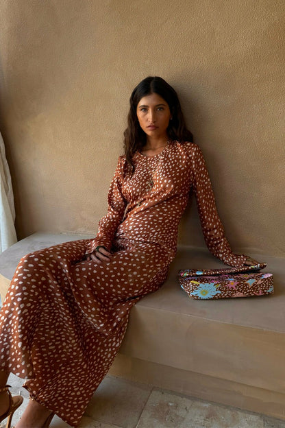 Deer Soho Print Dress - Wedding Guest | Never Fully Dressed Signature