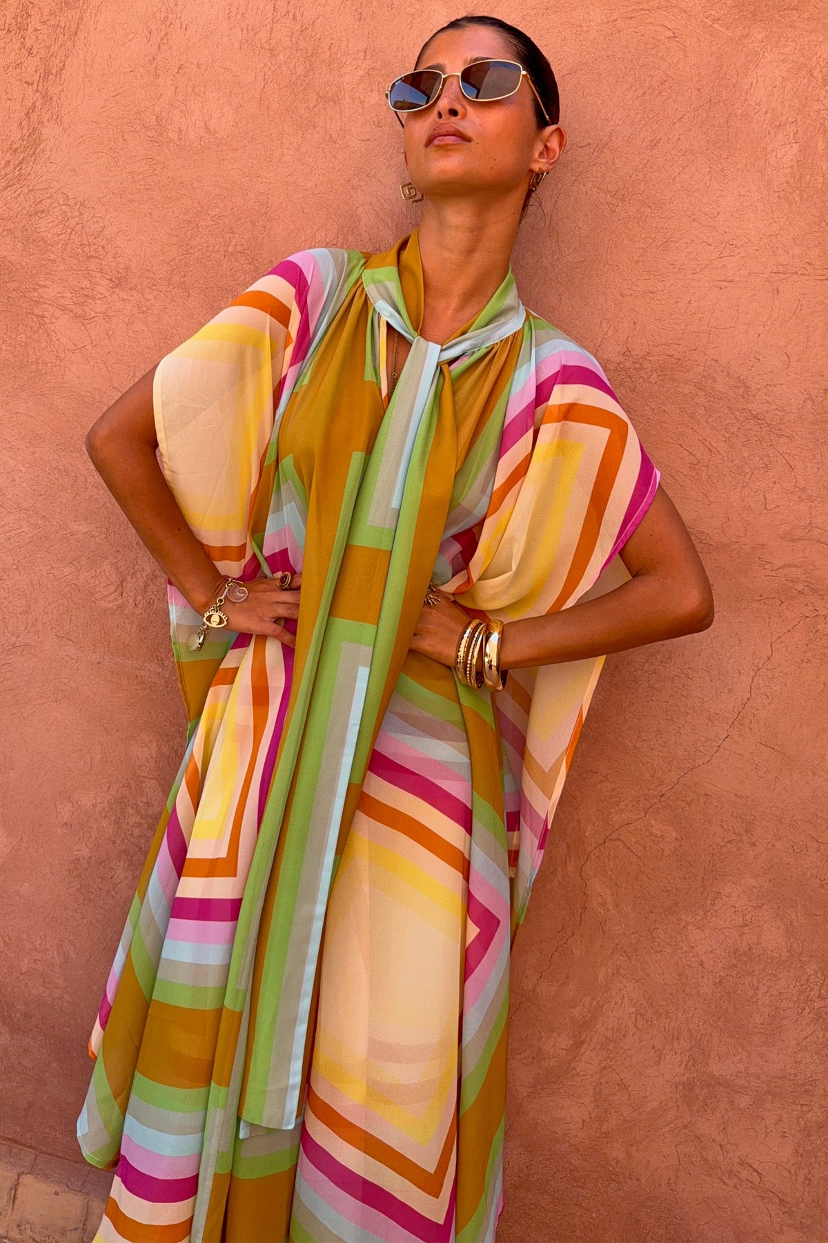 Bright Geo Stevie Maxi Dress | Never Fully Dressed Sale