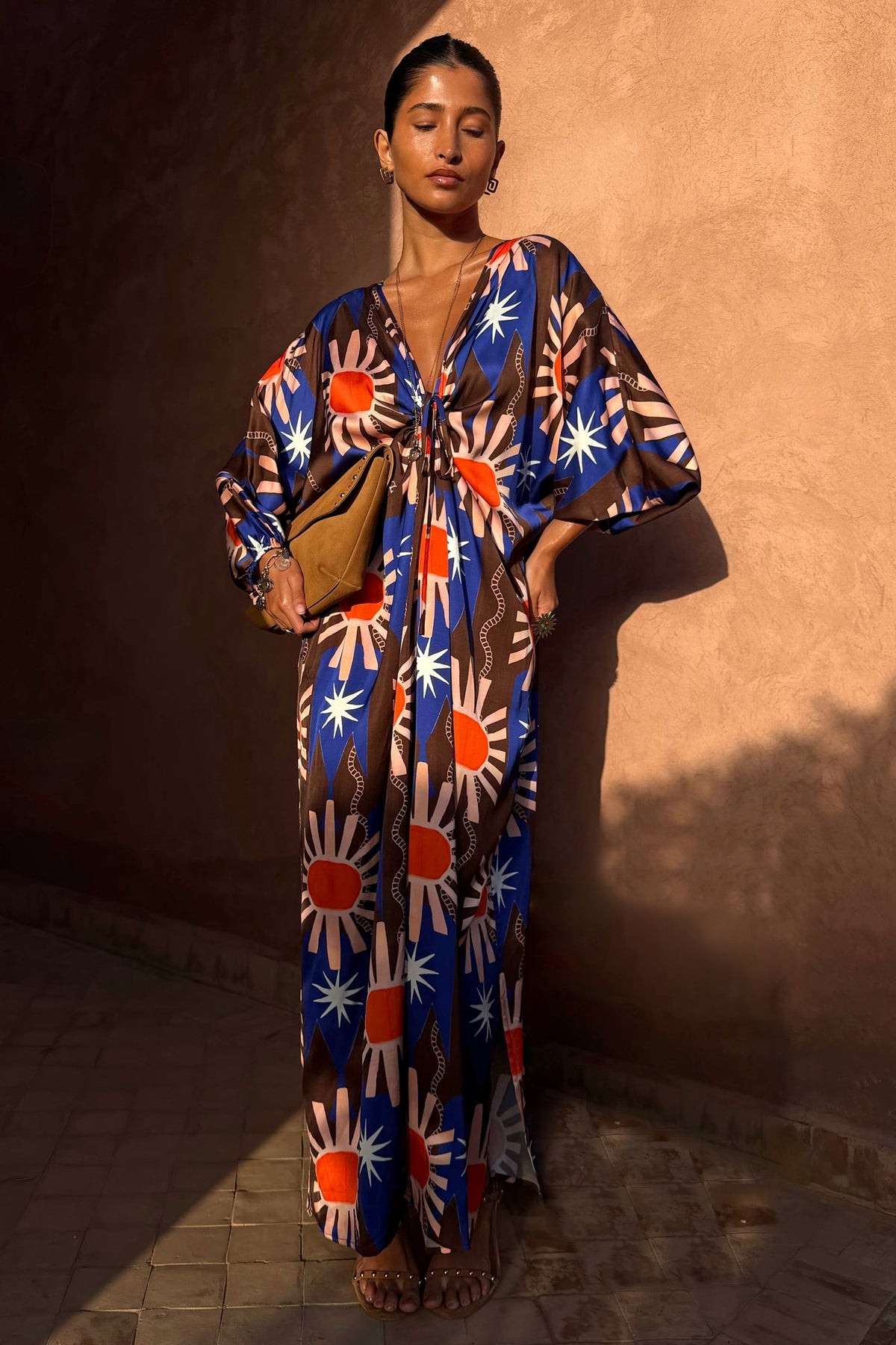 Chocolate & Blue Sun Toria Dress | Never Fully Dressed Deals