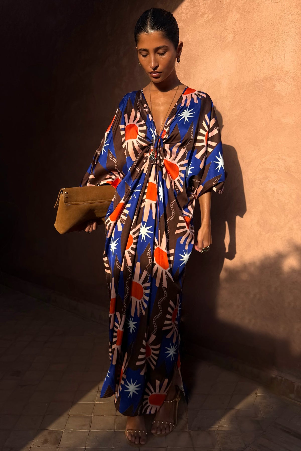 Chocolate & Blue Sun Toria Dress | Never Fully Dressed Deals