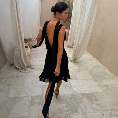 Black Sophie Mini Dress | Never Fully Dressed New