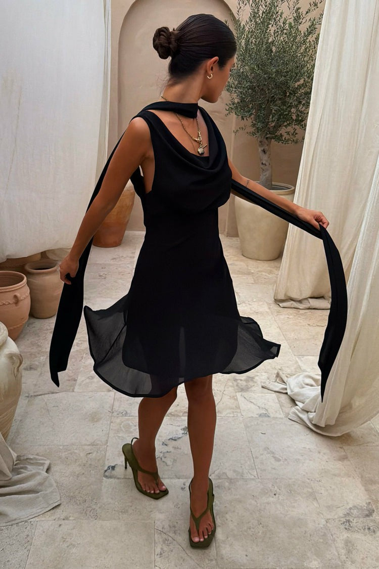 Black Sophie Mini Dress | Never Fully Dressed New