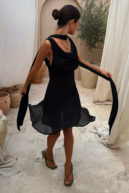 Black Sophie Mini Dress | Never Fully Dressed New