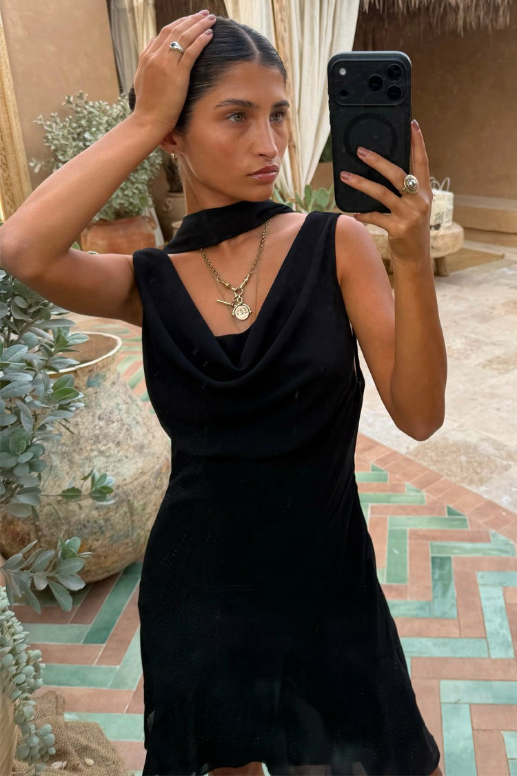 Black Sophie Mini Dress | Never Fully Dressed New