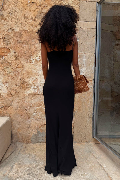 Black Sapna Dress with Ring Detail | Never Fully Dressed Smart Buy