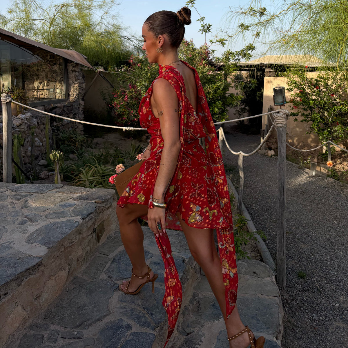 Red Astra Mini Sophie Dress | Never Fully Dressed Essential