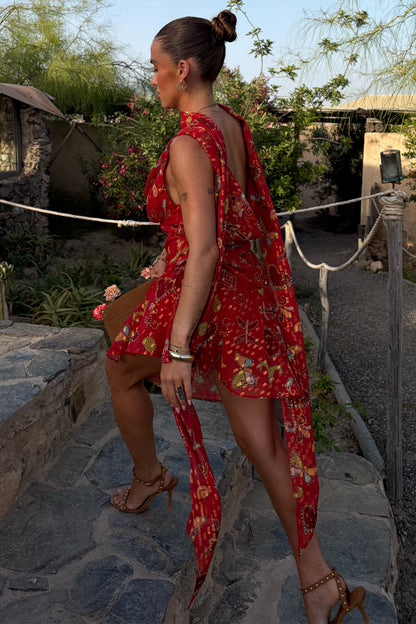 Red Astra Mini Sophie Dress | Never Fully Dressed Essential