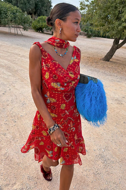 Red Astra Mini Sophie Dress | Never Fully Dressed Essential