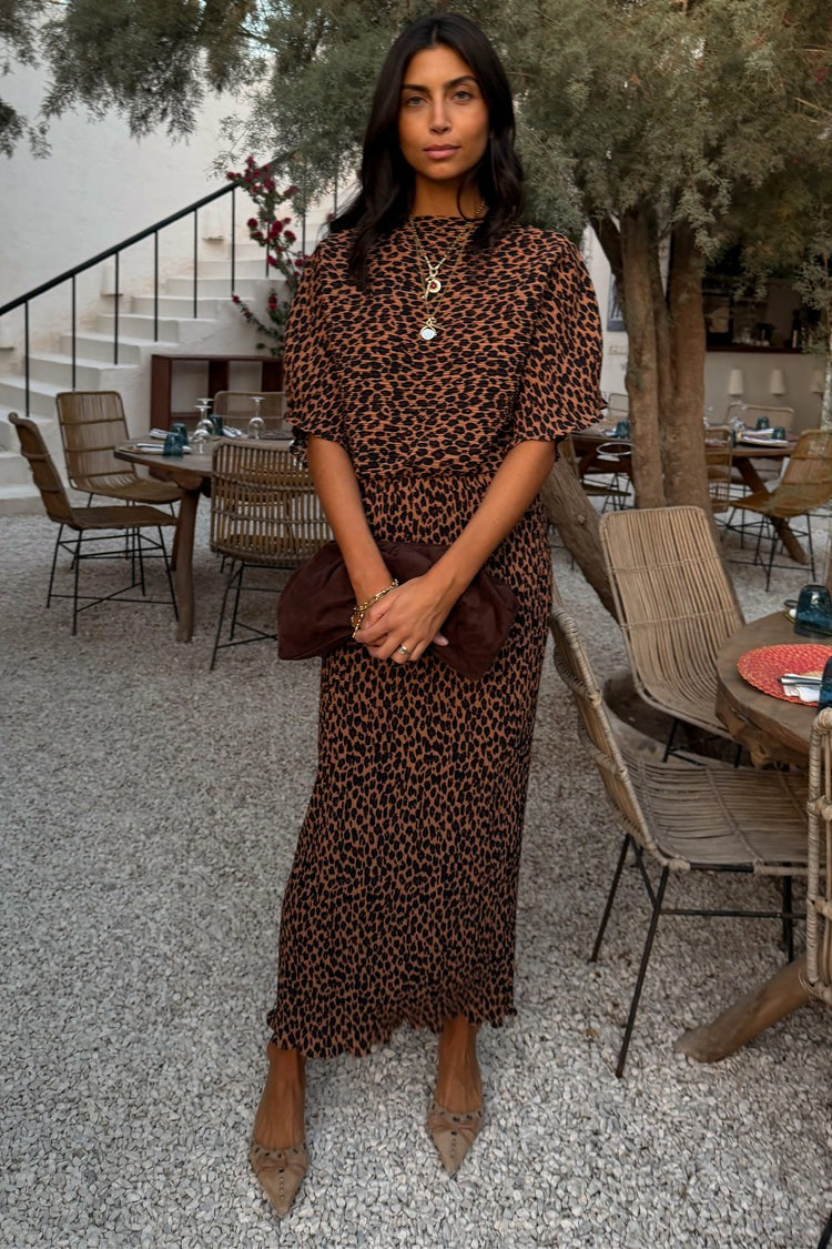Lucia Leopard Tilly Dress | Never Fully Dressed Trending