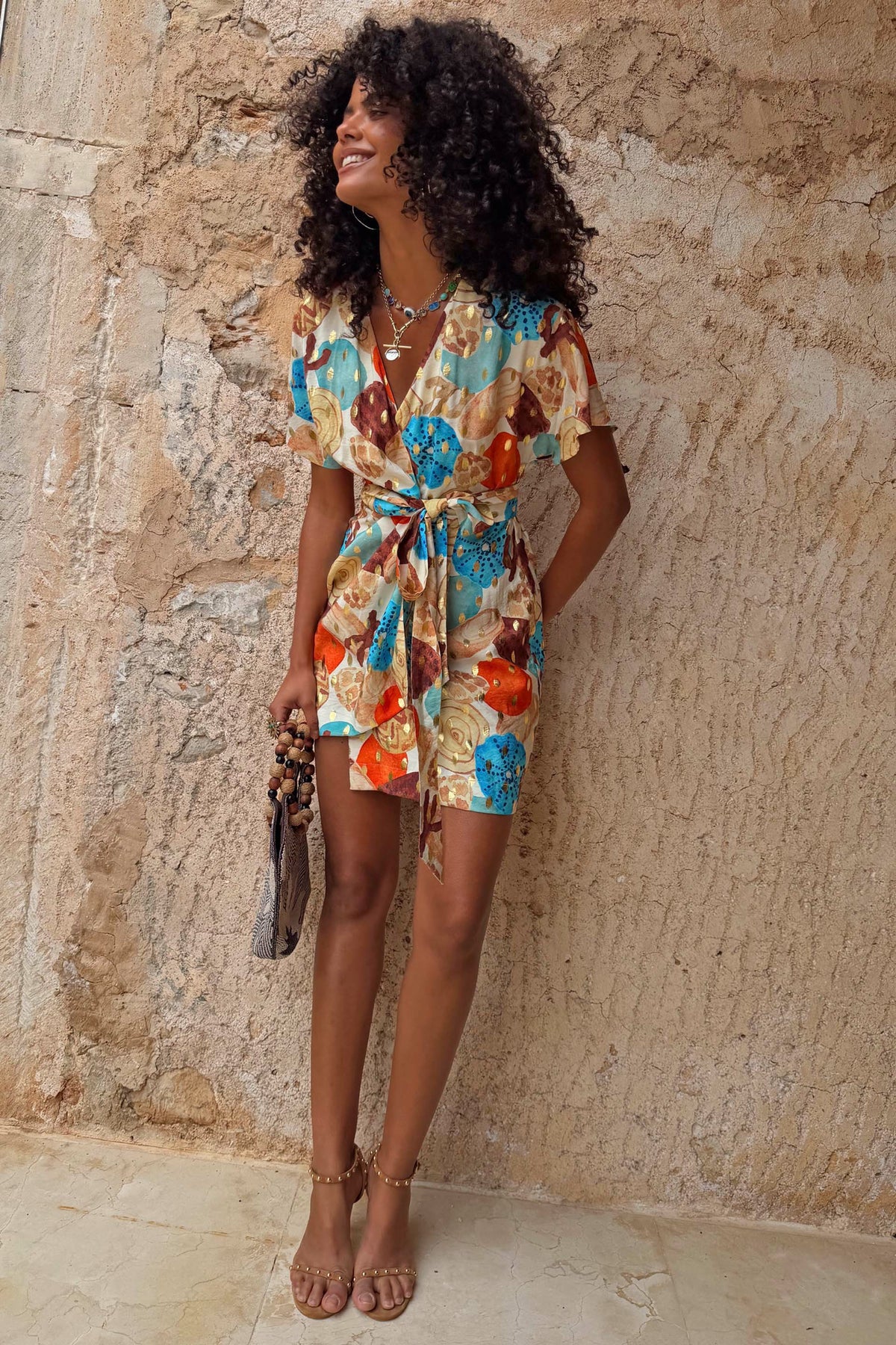 Shell Mini Wrap Dress | Never Fully Dressed Top Pick