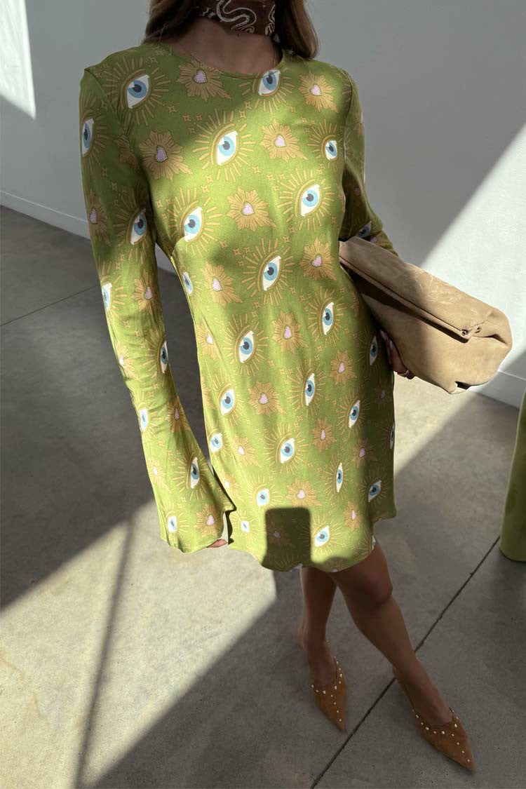 Khaki Eye Mini Soho Dress Petite | Never Fully Dressed Sale