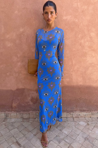 Blue Eye Mesh Dress | Never Fully Dressed Classic