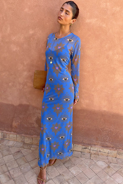 Blue Eye Mesh Dress | Never Fully Dressed Classic