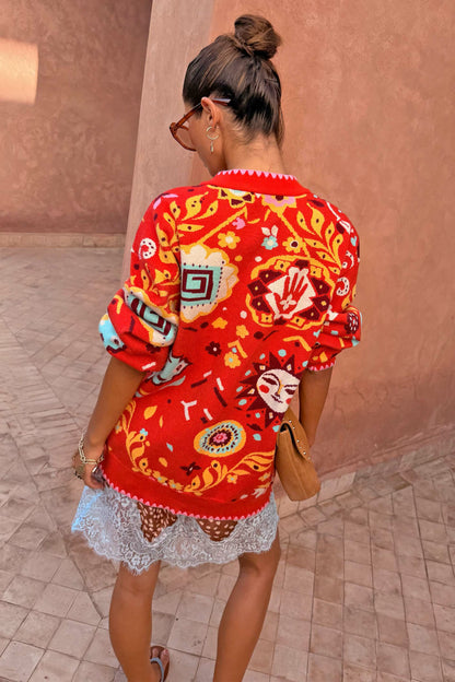 Tomato Tapestry Martha Cardigan | Never Fully Dressed Great Value