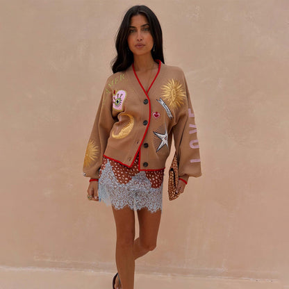 Camel Mystical Cardigan | Never Fully Dressed New