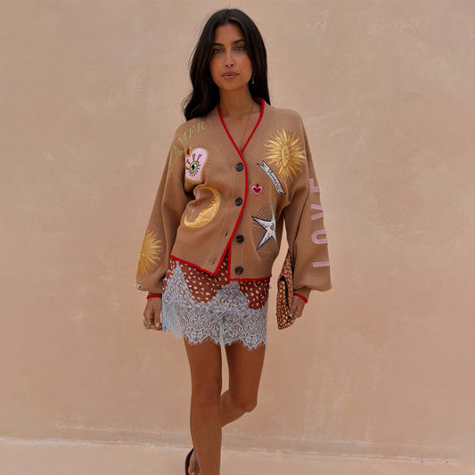 Camel Mystical Cardigan | Never Fully Dressed New