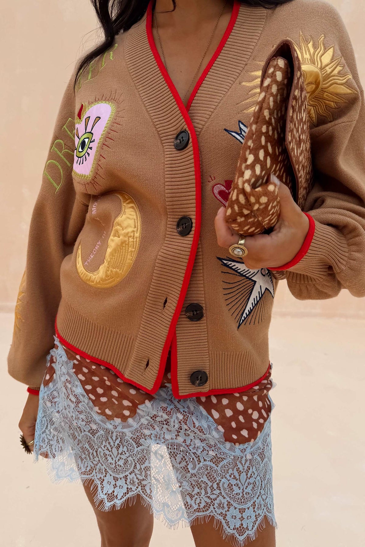 Camel Mystical Cardigan | Never Fully Dressed New