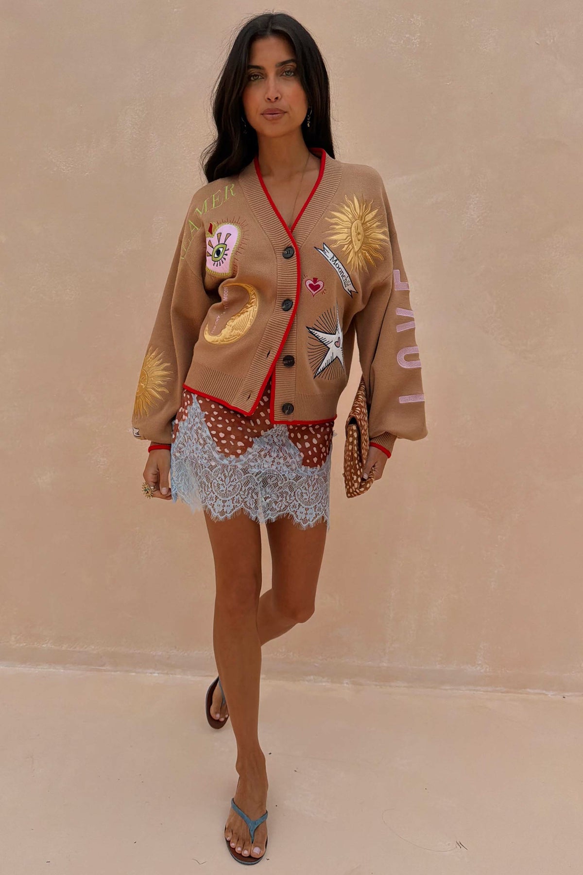 Camel Mystical Cardigan | Never Fully Dressed New