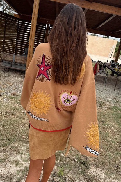 Camel Mystical Cardigan | Never Fully Dressed New