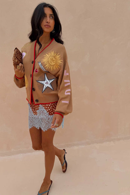 Camel Mystical Cardigan | Never Fully Dressed New