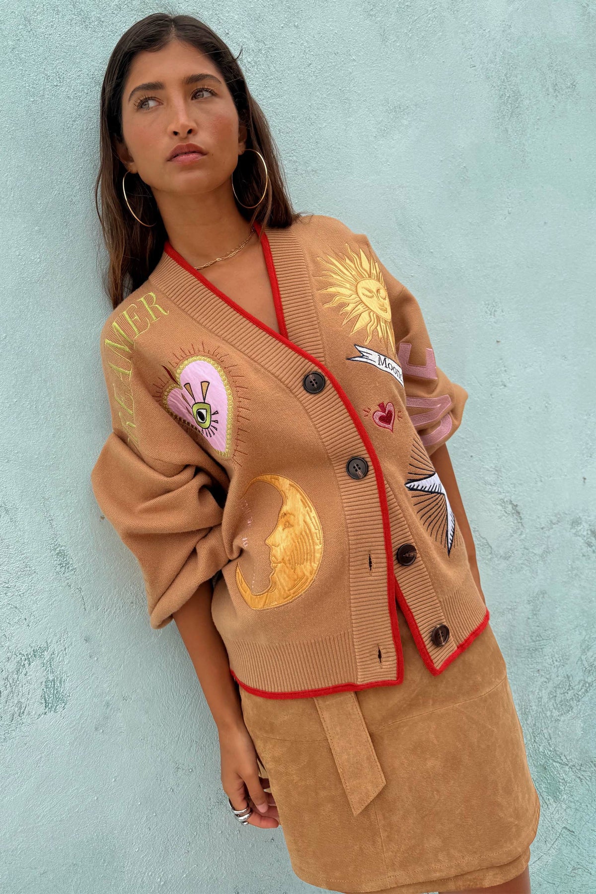 Camel Mystical Cardigan | Never Fully Dressed New
