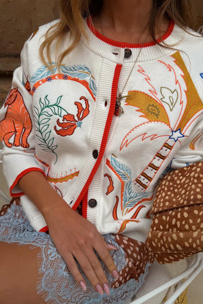 Cream Cheryl Tigress Cardigan | Never Fully Dressed Popular