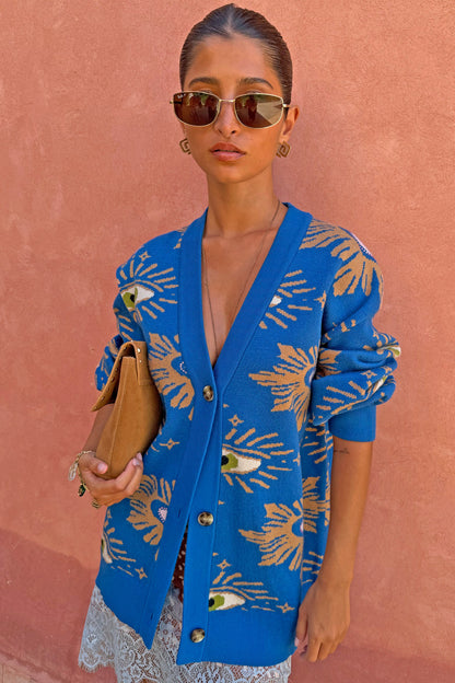 Blue Eye Cardigan - Designed in London | Never Fully Dressed Discount