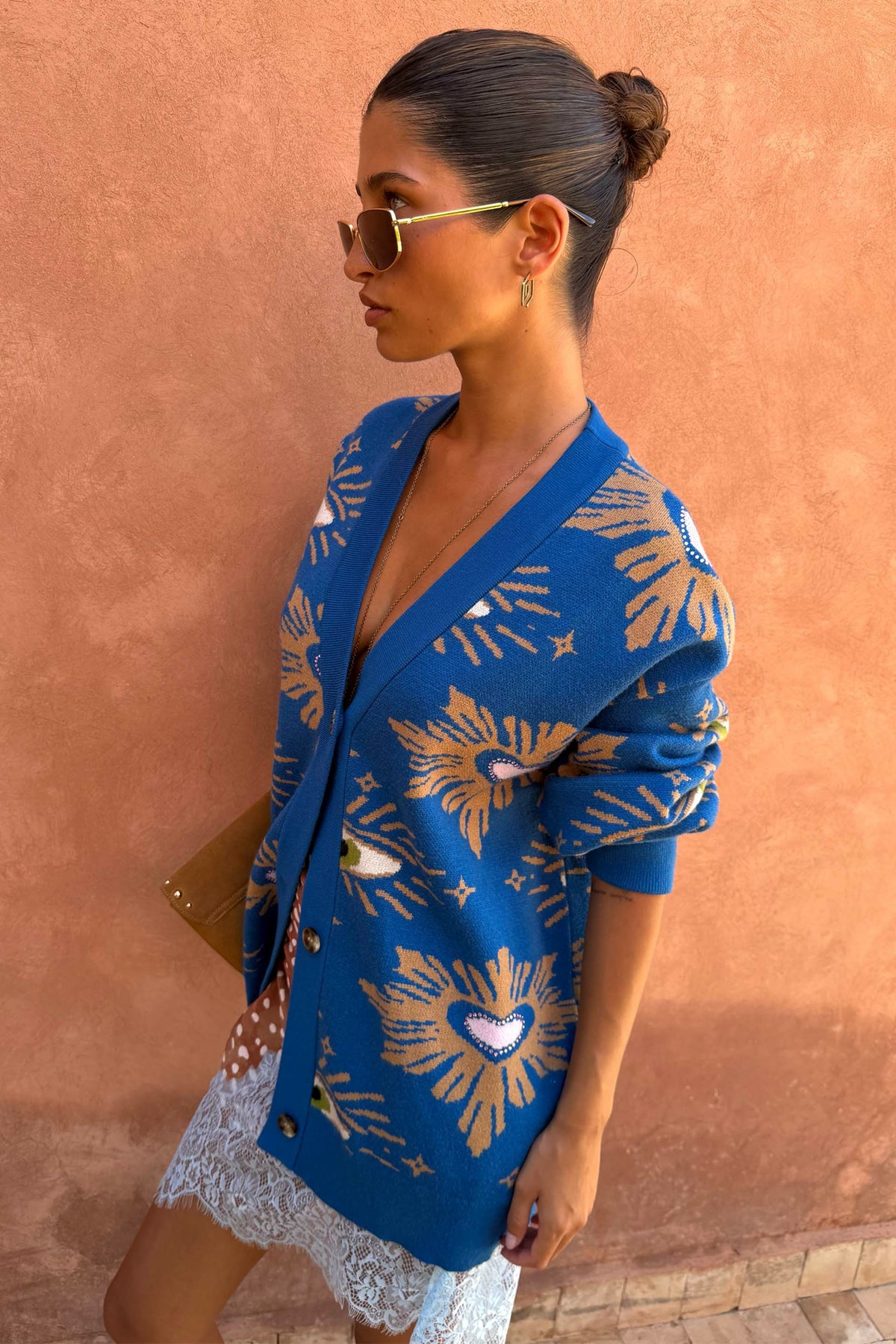Blue Eye Cardigan - Designed in London | Never Fully Dressed Discount