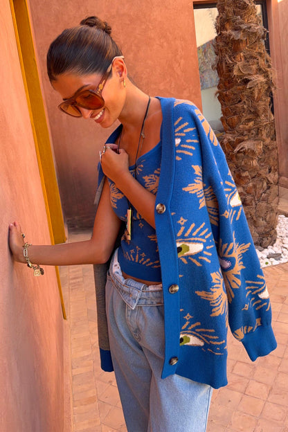 Blue Eye Cardigan - Designed in London | Never Fully Dressed Discount