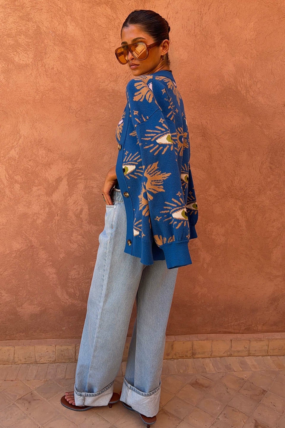 Blue Eye Cardigan - Designed in London | Never Fully Dressed Discount