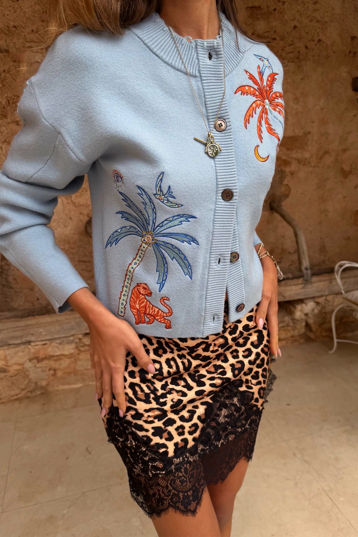 Blue Tigress Cardigan | Never Fully Dressed Smart Buy