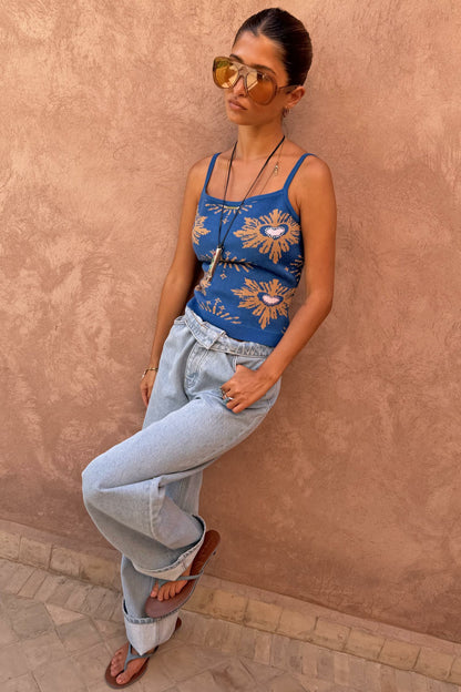Blue Eye Knit Tank - Never Fully Dressed | Never Fully Dressed Featured