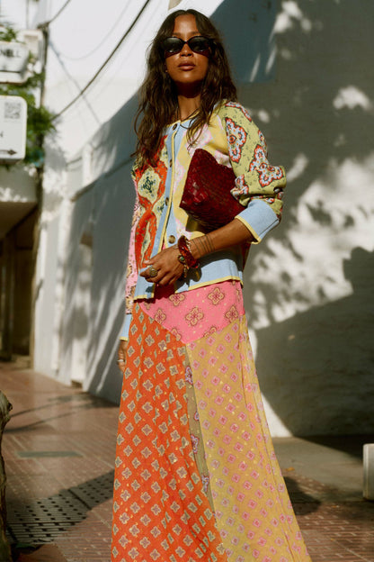 Pink Mix Tile Cheryl Cardigan | Never Fully Dressed New