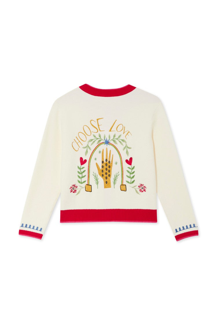 Choose Love Cardigan | Never Fully Dressed Trusted
