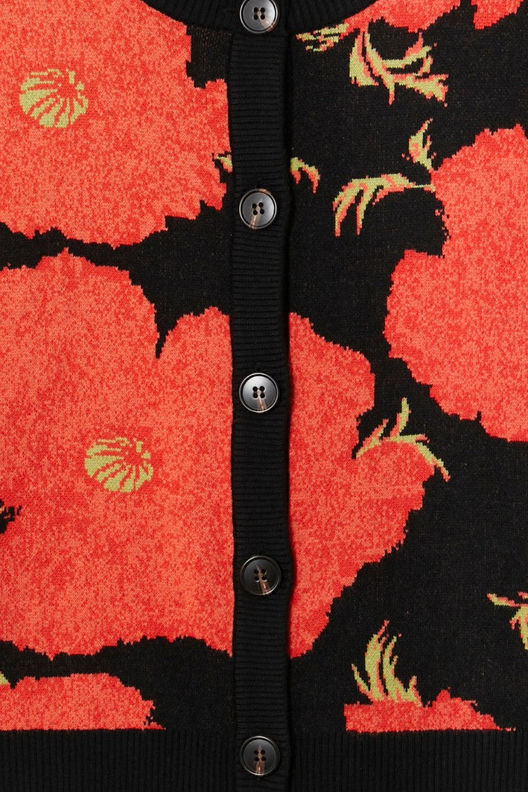 Black Poppy Cardigan | Never Fully Dressed Classic