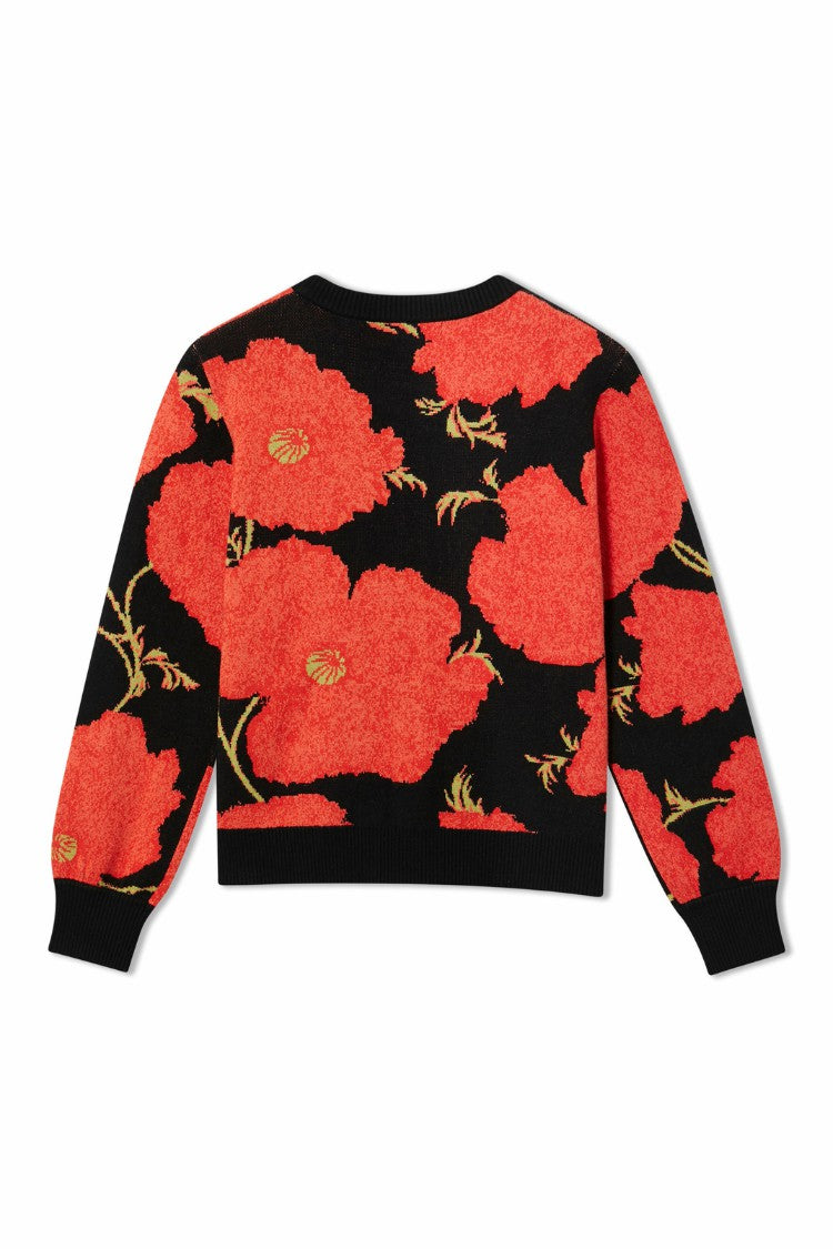 Black Poppy Cardigan | Never Fully Dressed Classic